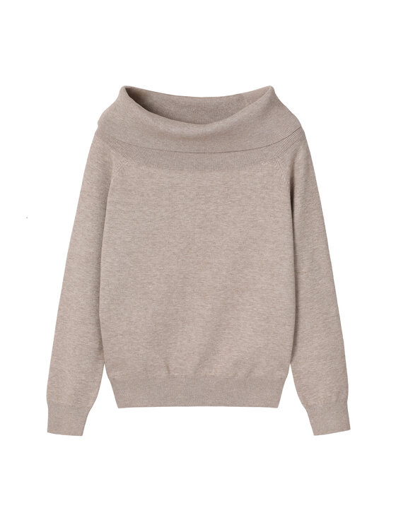 TATUUM TATUUM Sweter SELENA Beżowy Classic Fit