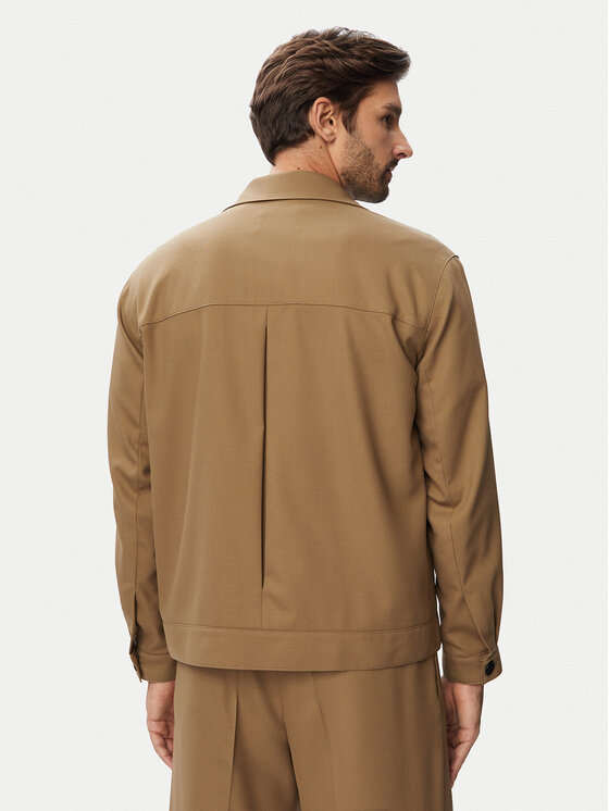 HUGO HUGO Риза-яке Juliano243F1 50555258 Бежов Slim Fit