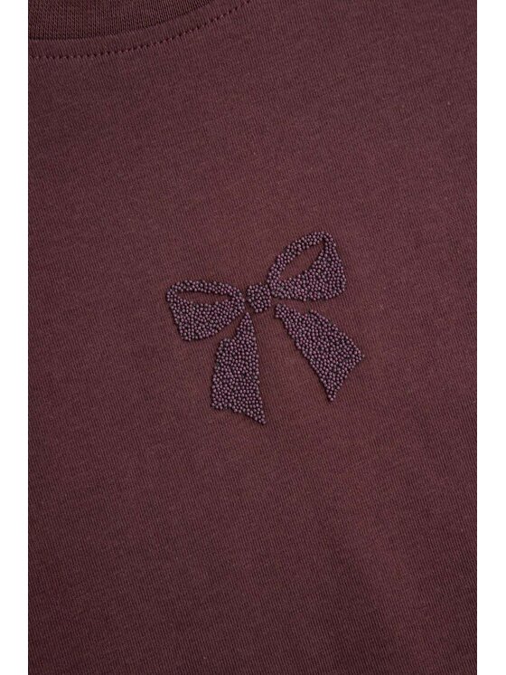 Coccodrillo Coccodrillo T-Shirt ZC6143201WGJ-017 Bordowy Regular Fit