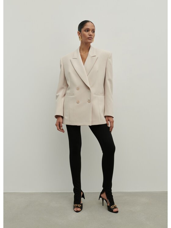 La Mania La Mania Giacca da abito TROUBLE LIGHT BEIGE Beige Classic Fit