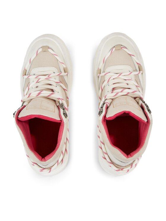 Tommy Jeans Tommy Jeans Turistická obuv Tjw Hybrid Boot EN0EN02338 Bílá