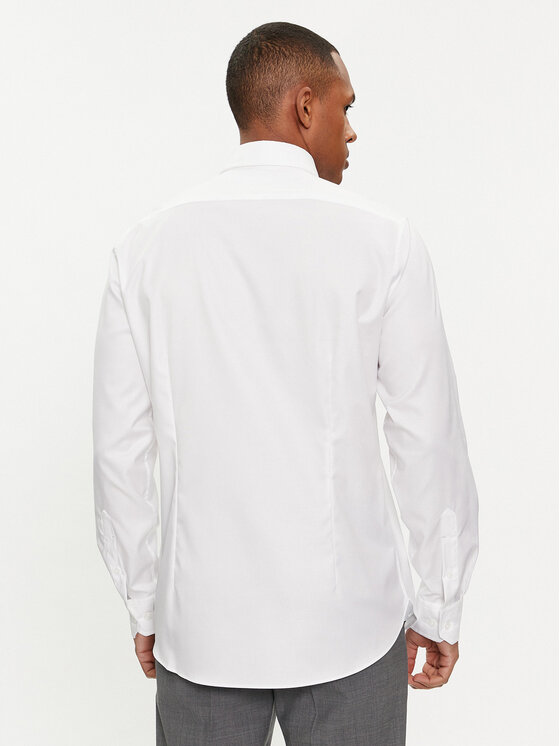 Michael Kors Michael Kors Cămașă MD0MD91514 Alb Slim Fit