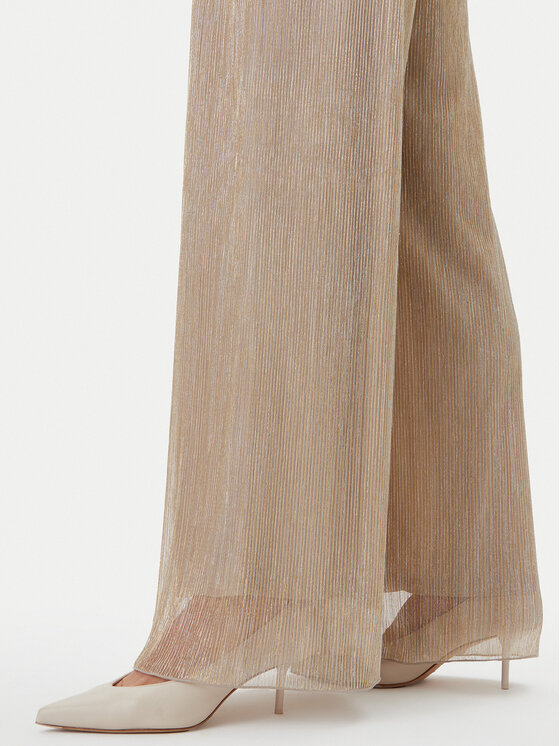 MAX&Co. MAX&Co. Spodnie materiałowe Raiment 2516781033200 Złoty Wide Leg