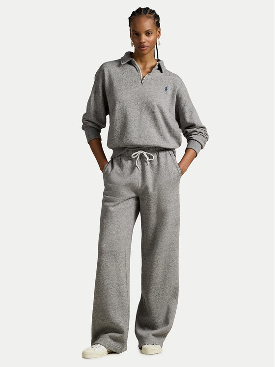 Polo Ralph Lauren Polo Ralph Lauren Spodnie dresowe 211977959004 Szary Wide Leg