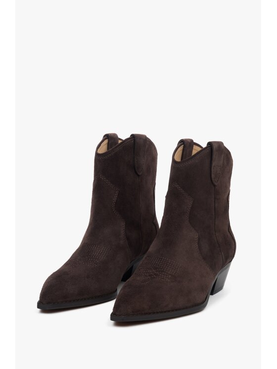 Estro Estro Καουμπόικες Μπότες & Μποτάκια ER00118781 Καφέ