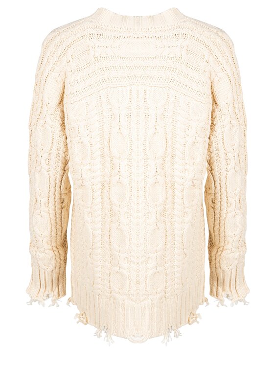 Silvian Heach Silvian Heach Maglione CVA22098CD Écru Regular Fit