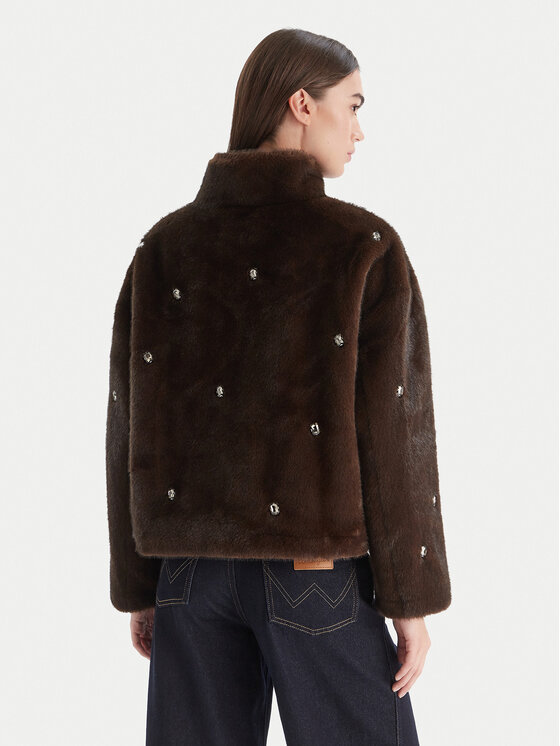 ViCOLO ViCOLO Шуба TF0047 Коричневий Regular Fit