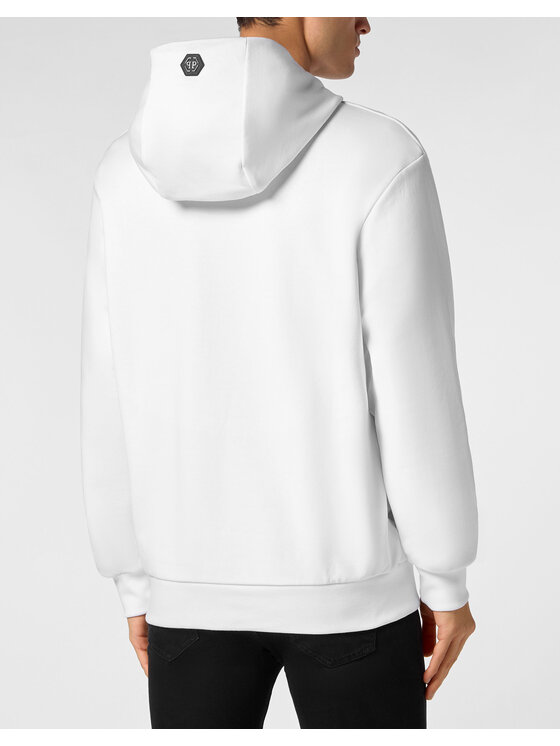 PHILIPP PLEIN PHILIPP PLEIN Bluza 19155 Biały Regular Fit