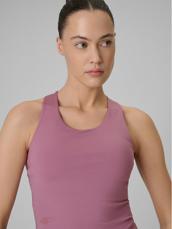4F 4F Top MULTI ACTIVE Koralowy Slim Fit