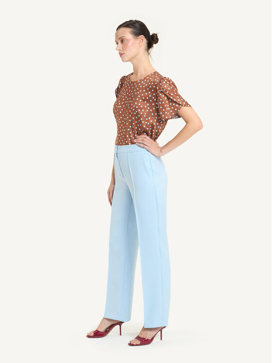 KMX KMX Spodnie materiałowe 809740003 Niebieski Straight Fit