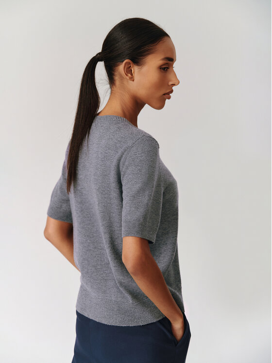 TATUUM TATUUM Sweter MERIO Szary Classic Fit