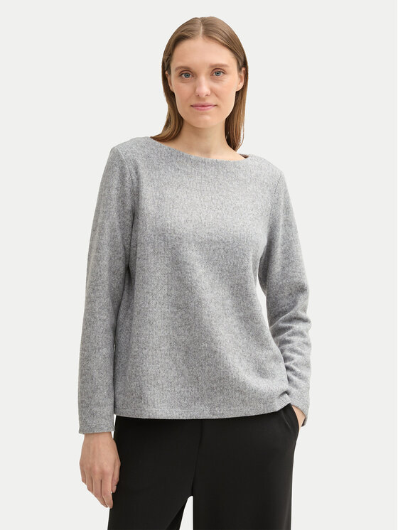 Tom Tailor Tom Tailor Megztinis 1043168 Pilka Regular Fit