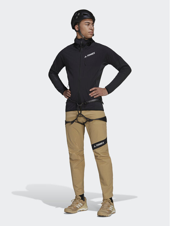 adidas adidas Полар Techrock Flooce Wind Hooded Jacket HF0726 Черен