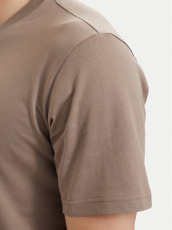 adidas adidas T-Shirt Essentials Linear KF2390 Beżowy Regular Fit