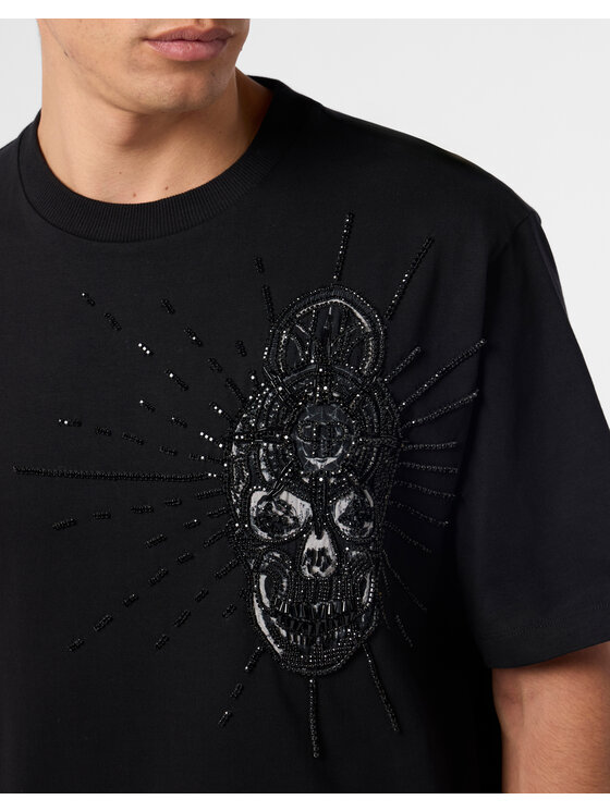 PHILIPP PLEIN PHILIPP PLEIN Tričko 29855 Čierna Regular Fit