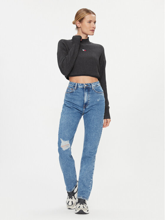 Tommy Jeans Tommy Jeans Πουλόβερ Badge DW0DW16519 Μαύρο Regular Fit