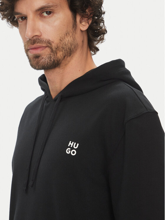 HUGO HUGO Mikina Devon 50540164 Černá Regular Fit