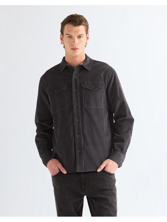 Wrangler Wrangler Koszula WESTERN SHIRT Czarny Regular Fit