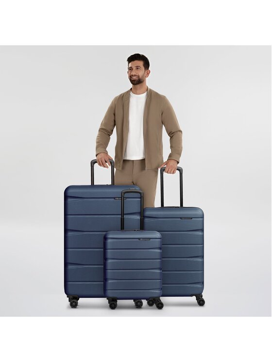 Franky Franky Komplet walizek 301058 Błękitny
