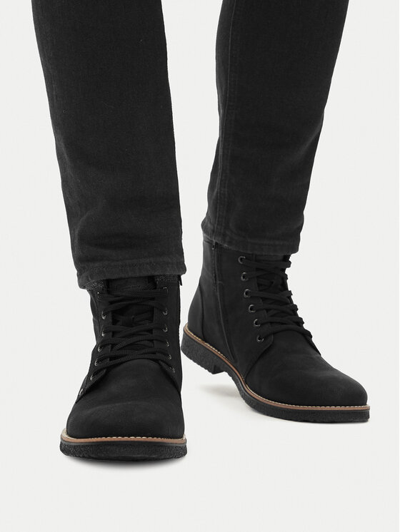 Rieker Rieker Schnürschuhe 33640-01 Schwarz