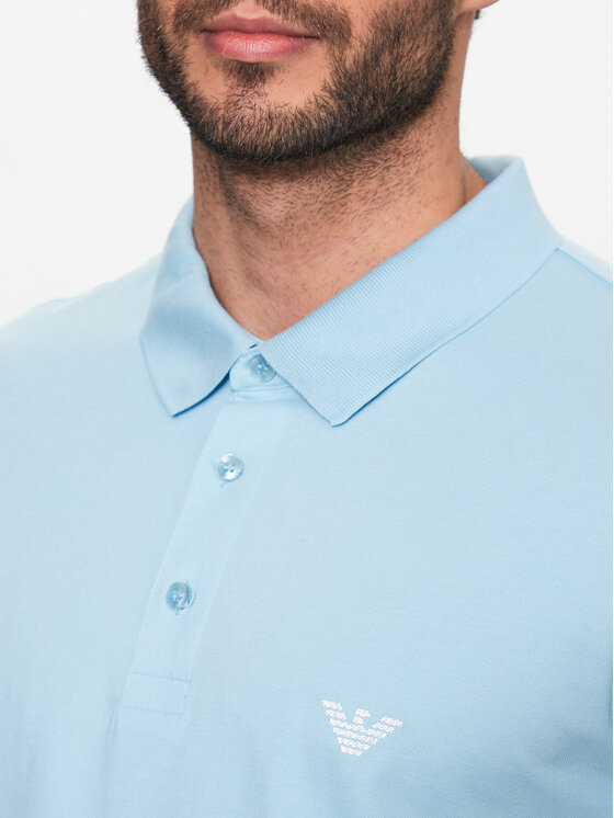 Emporio Armani Underwear Emporio Armani Underwear Polo 211804 3R461 00031 Błękitny Regular Fit