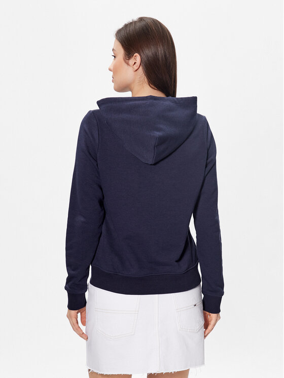 Tommy Jeans Tommy Jeans Bluză Serif Linear DW0DW15649 Bleumarin Regular Fit