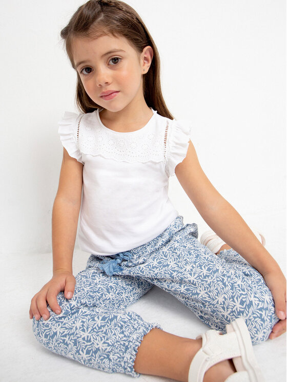 Mayoral Top 3074 Bianco, taglia : 9Y
