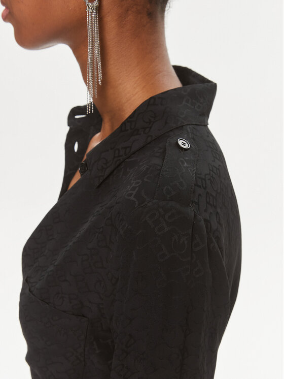 PINKO Pinko Košilové šaty Alicia 100126 A01P Černá Regular Fit