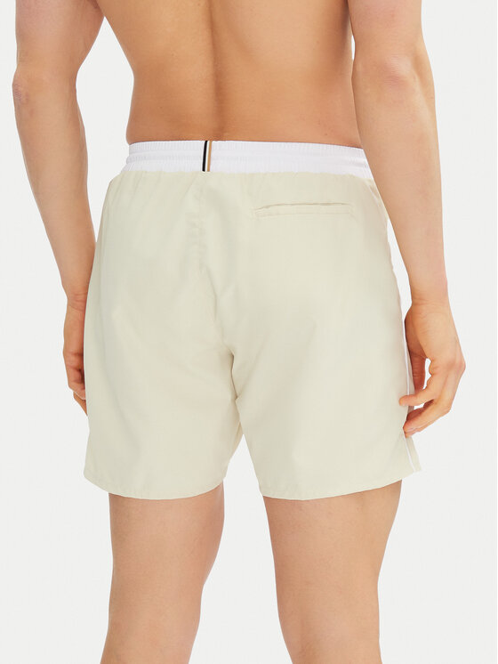 BOSS BOSS Szorty kąpielowe Starfish 50514429 Écru Regular Fit