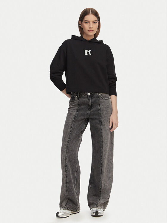 Karl Lagerfeld Jeans Karl Lagerfeld Jeans Світшот B2W20037 Чорний Regular Fit