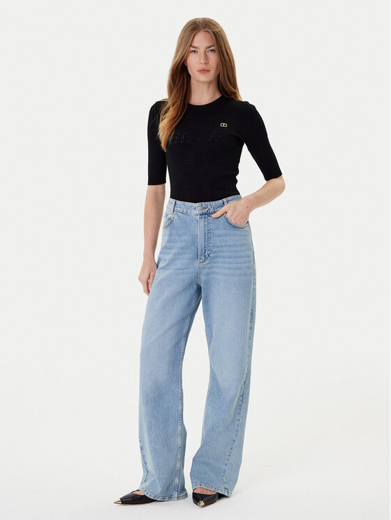 TWINSET TWINSET Pulover 252TP3240 Negru Regular Fit