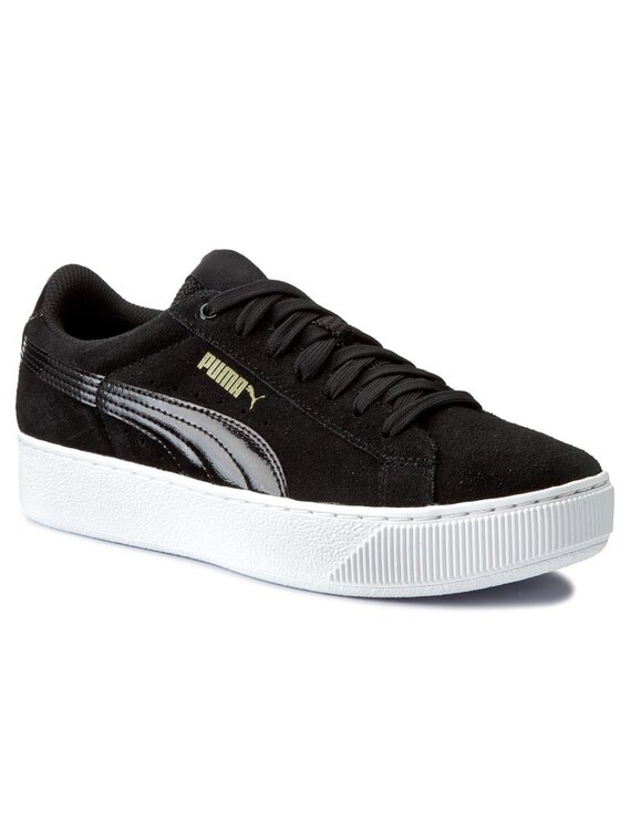 Puma platform vikky white top