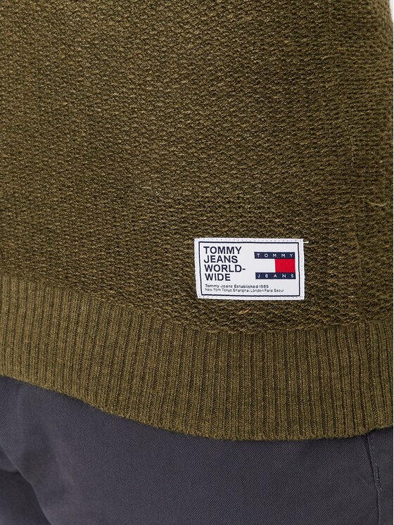 Tommy Jeans Tommy Jeans Sweter DM0DM15060 Zielony Regular Fit