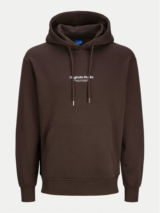 Jack&Jones Jack&Jones Majica dugih rukava Vesterbro 12241687 Smeđa Relaxed Fit