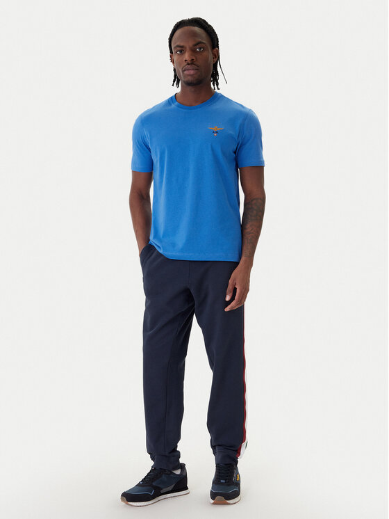 Aeronautica Militare Aeronautica Militare T-Shirt 261TS1580UJ00372 Modrá Regular Fit