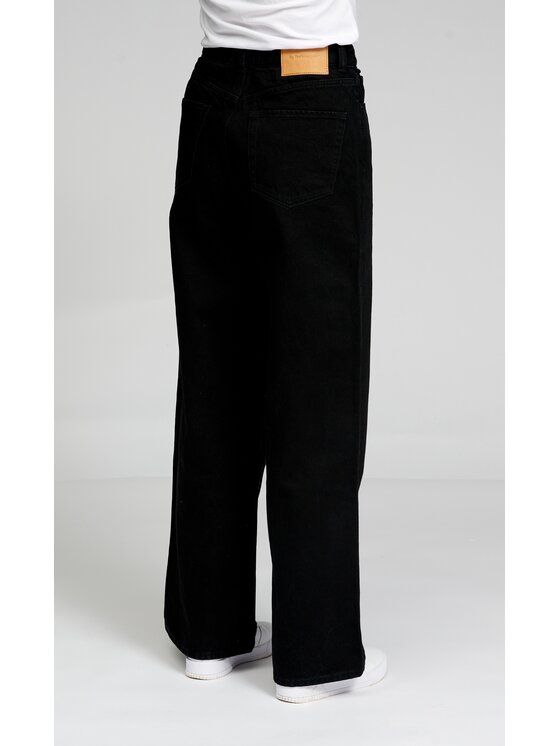 TeeShoppen TeeShoppen Jeansy Oryginalne dżinsy z szerokim występem Czarny Wide Leg