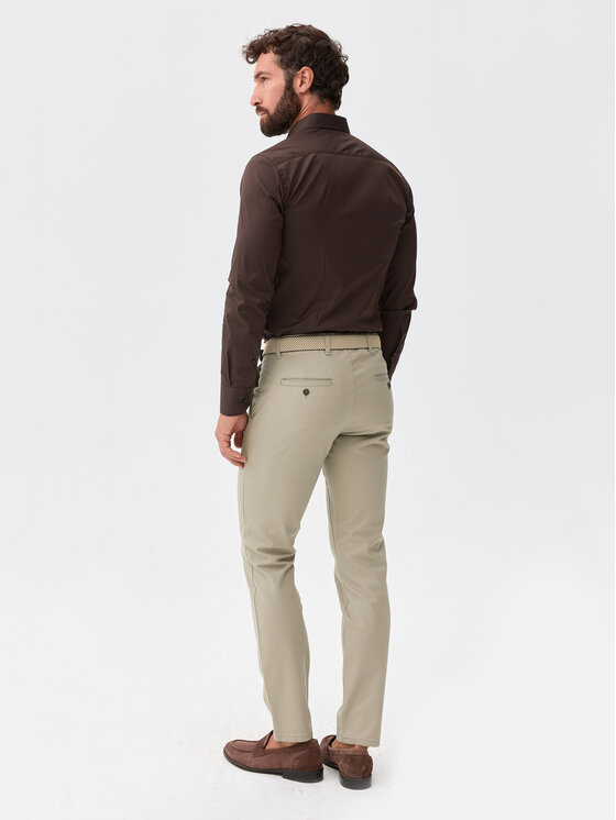 Evenemen Evenemen Koszula Punto G. Riva Espresso Brązowy Slim Fit
