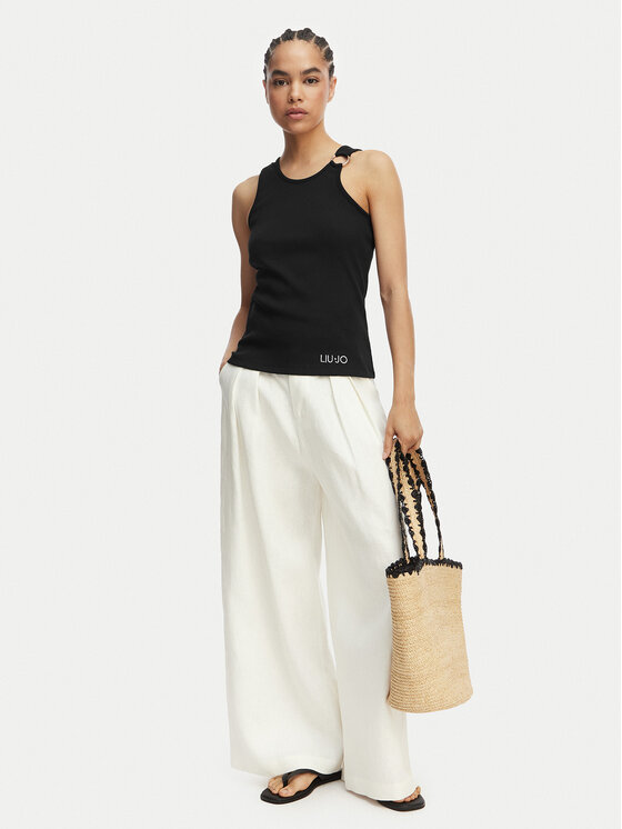 Liu Jo Beachwear Liu Jo Beachwear Topiņš VA6122 J4822 Melns Regular Fit