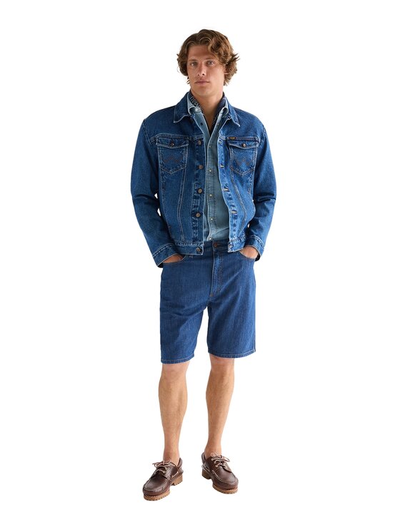 Wrangler Wrangler Szorty jeansowe Cowboy Shorts Niebieski Straight Fit