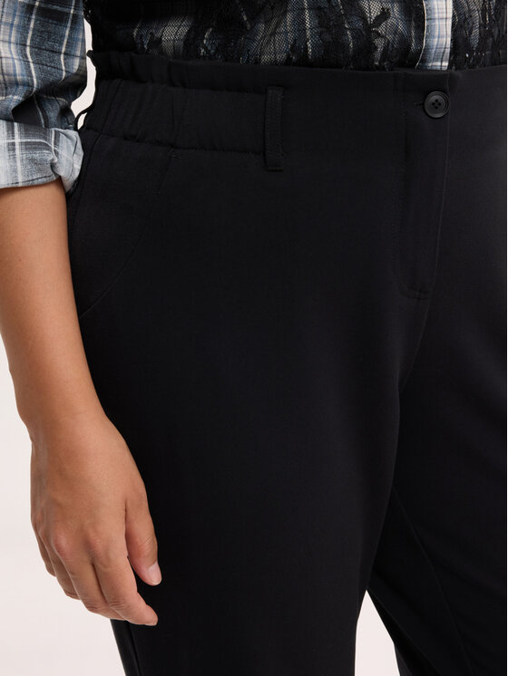 Fiorella Rubino Fiorella Rubino Spodnie materiałowe P051T005376N033 Czarny Regular Fit