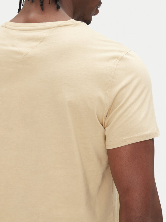 Tommy Jeans Tommy Jeans Tricou DM0DM04411 Bej Slim Fit