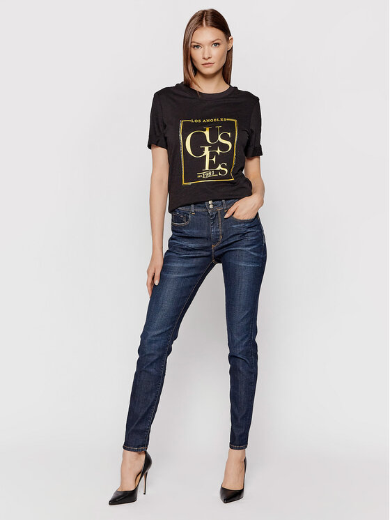 Guess Guess Jeans Shape Up W1YA34 D4EM1 Blu scuro Skinny Fit