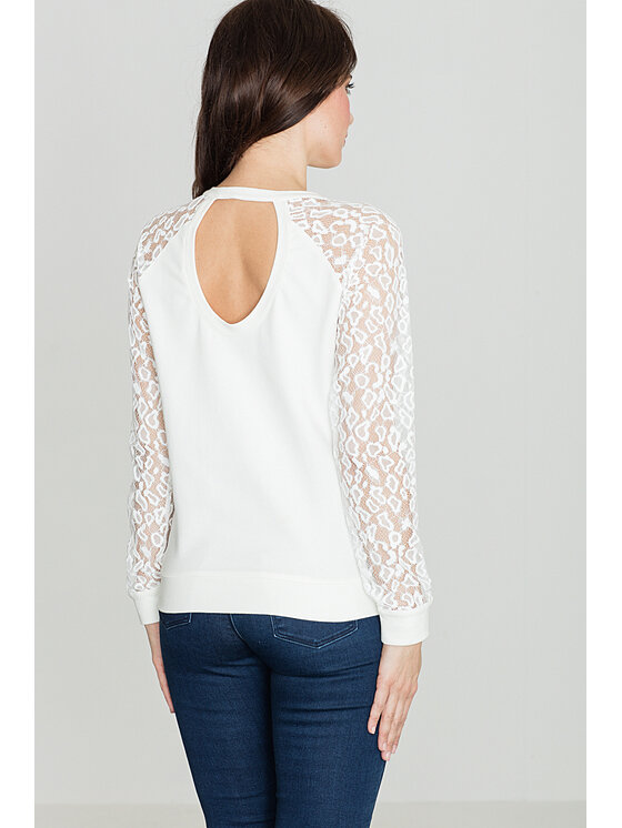 Lenitif Lenitif Blusa K329 Écru Regular Fit