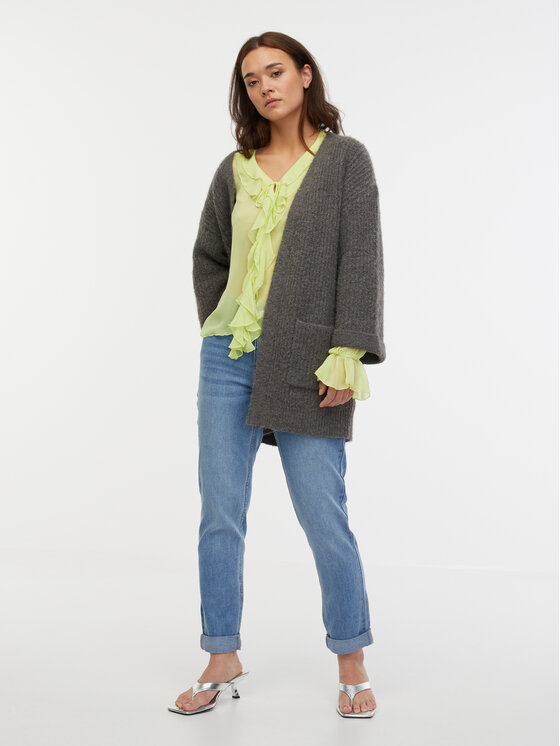 Orsay Orsay Kardigan 1000297635000__XS Szary Oversize