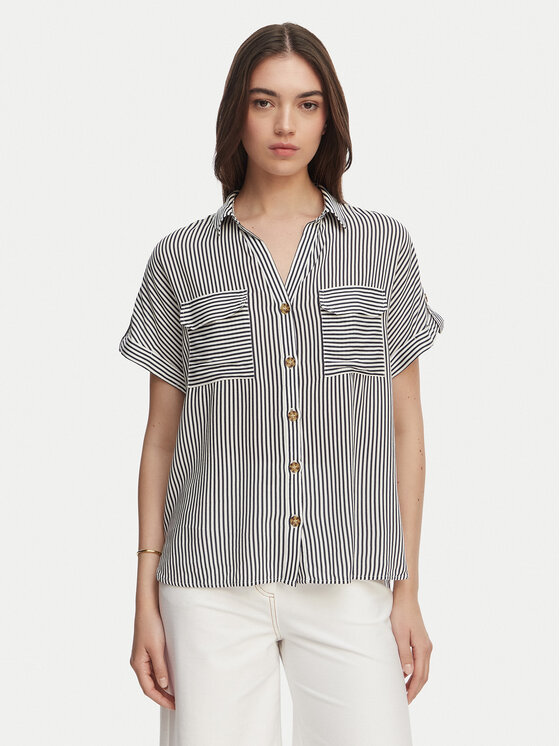 Vero Moda Vero Moda Πουκάμισο Bumpy 10310139 Σκούρο μπλε Regular Fit