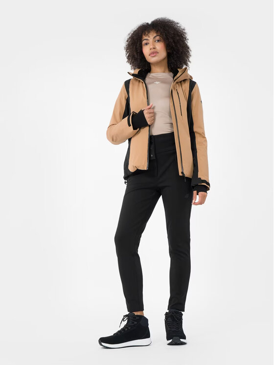 4F 4F Giacca da sci 4FAW22TTJAF051-82S Marrone Slim Fit