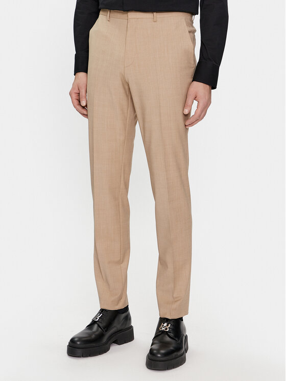 HUGO Hugo Uzvalks Hesten 50509390 Bēšs Extra Slim Fit