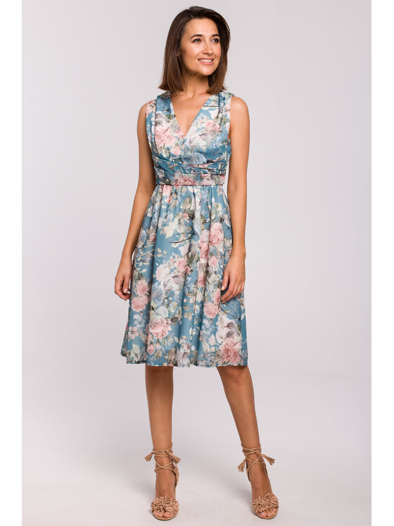Stylove Stylove Sukienka codzienna S225 Niebieski Regular Fit