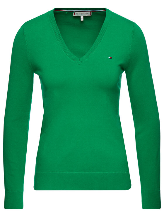 Tommy Hilfiger Tommy Hilfiger Sweater New Ivy 1M87650121 Zöld Regular Fit