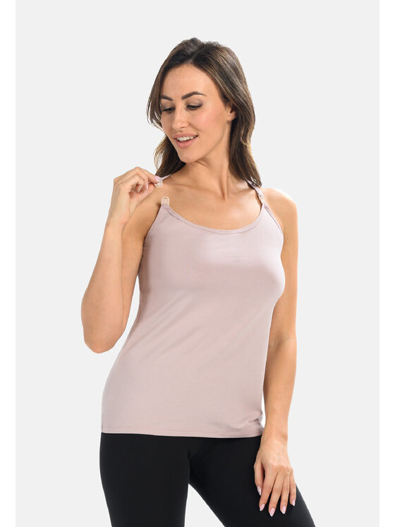 Top , rozmiar XXL, Brązowy, 561